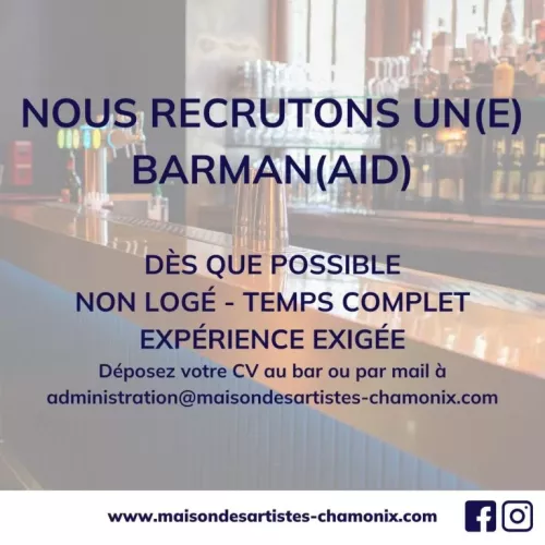 Recrutement - Barman(aid)